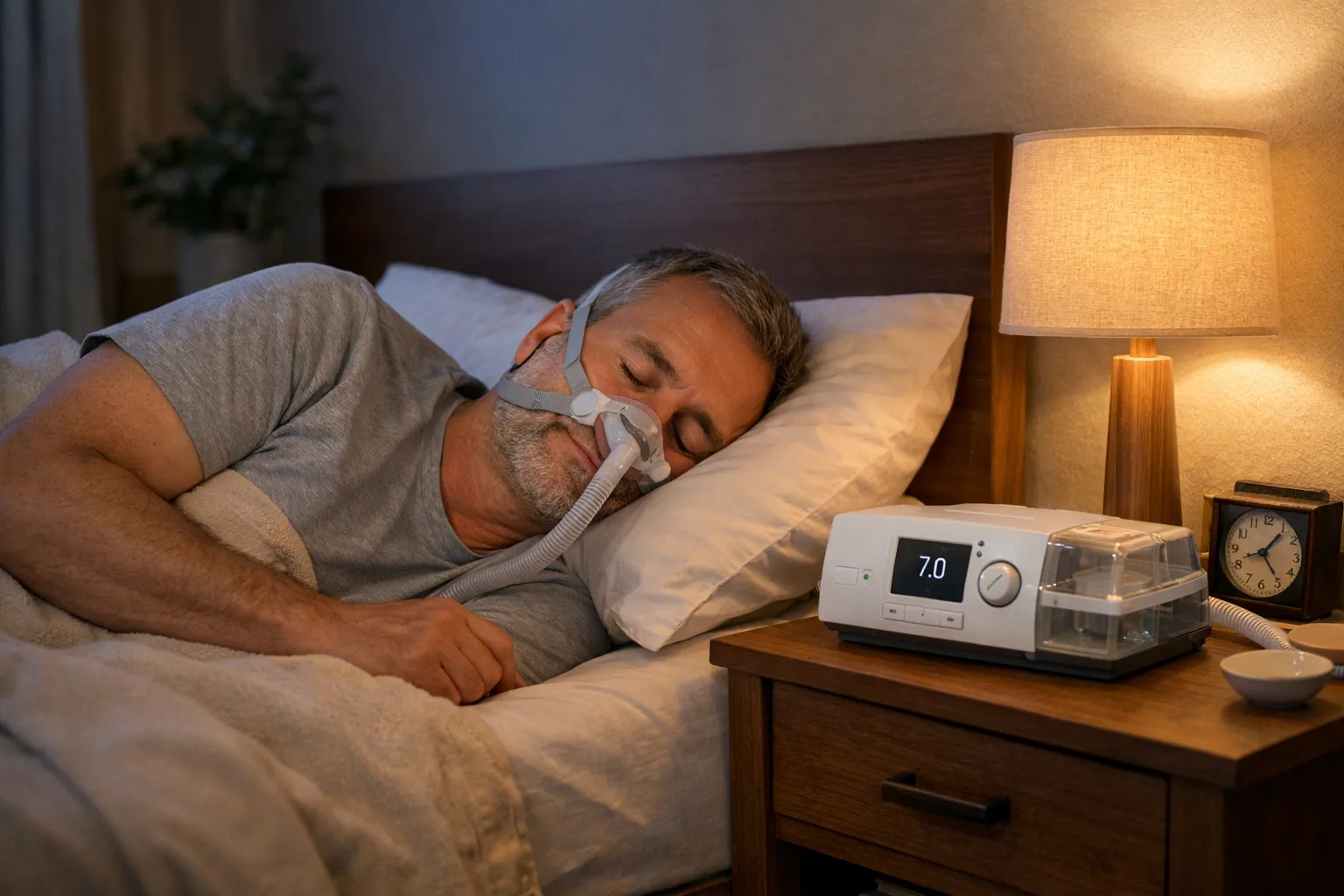 Traitement de l'apnée du sommeil à domicile